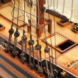 Vintage modern craft wooden boat