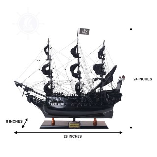 Black Pearl Pirate Ship Model Collectible