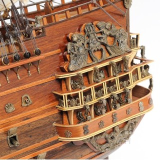 Wooden tall ship model